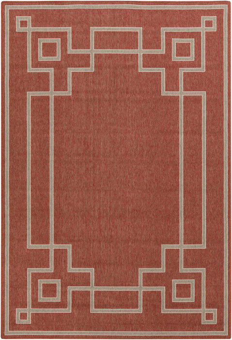 Hauteloom Harborgreek Brick Red Outdoor Rug