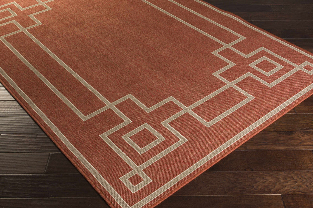 Hauteloom Harborgreek Brick Red Outdoor Rug