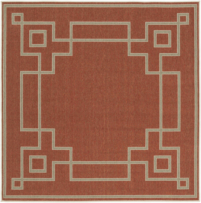 Hauteloom Harborgreek Brick Red Outdoor Rug