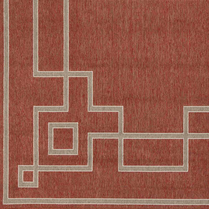 Hauteloom Harborgreek Brick Red Outdoor Rug