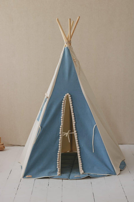Moi Mili “Jeans” Teepee Tent with Pompoms