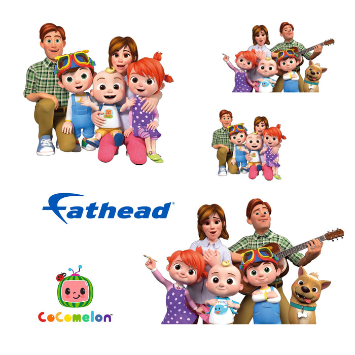 Fathead JJ Family Minis        - Officially Licensed CoComelon Removable     Adhesive Decal