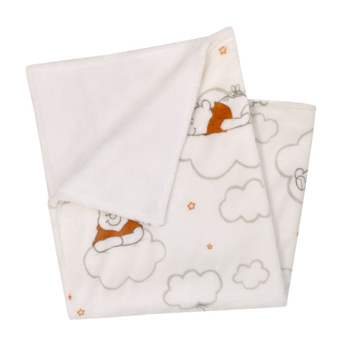 Disney Winnie the Pooh Clouds Sherpa Baby Blanket