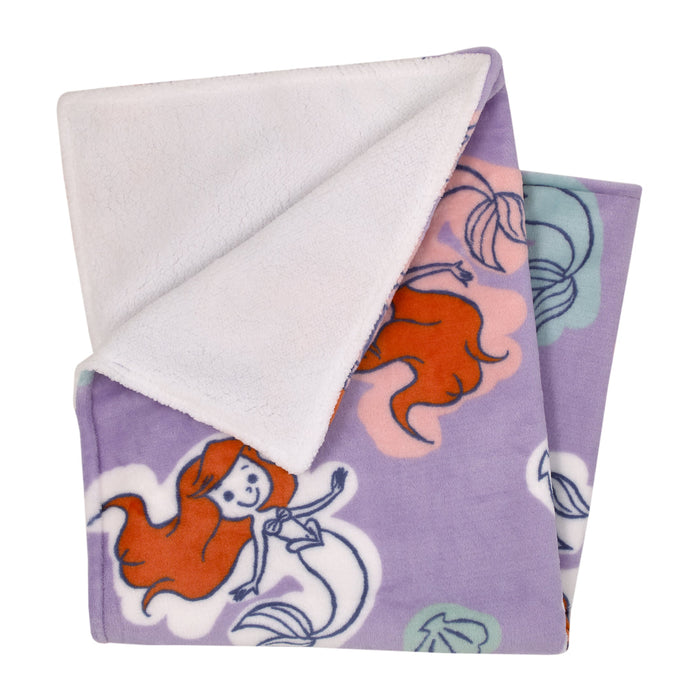 Disney The Little Mermaid Sherpa Baby Blanket