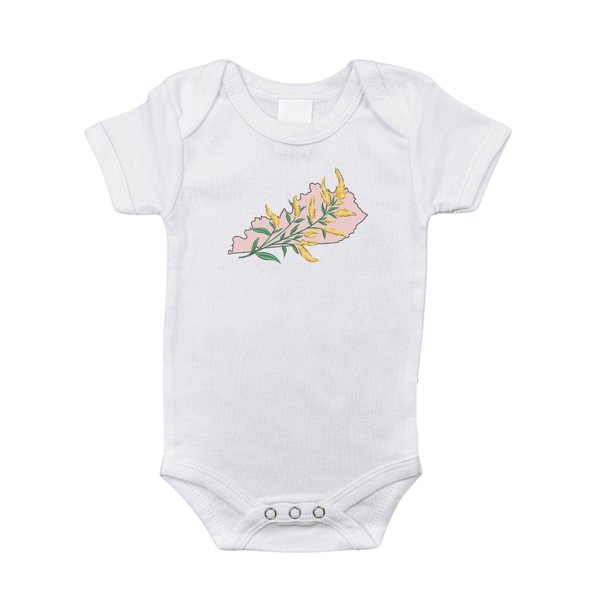 Little Hometown Kentucky Goldenrod Baby Onesie