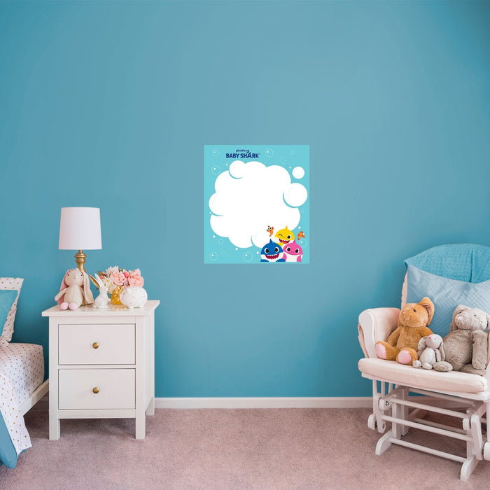 Fathead Baby Shark: Watching You Dry Erase - Officially Licensed Nickelodeon Removable Adhesive Decal