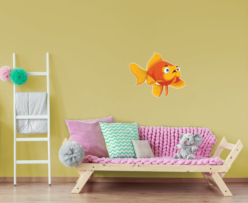 Fathead Nursery:  Orange Fish Icon        -   Removable Wall   Adhesive Decal