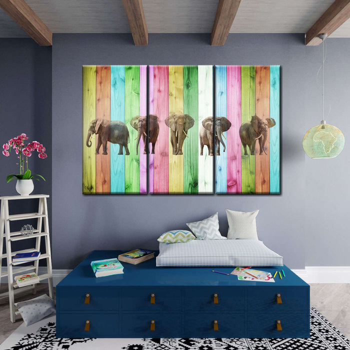 ElephantStock Color Stripe Elephants