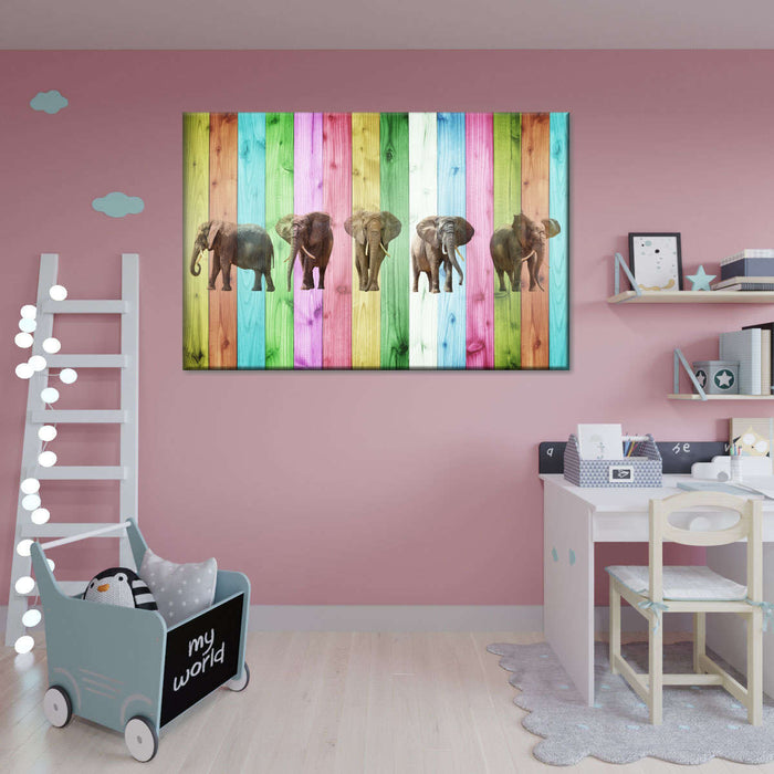 ElephantStock Color Stripe Elephants