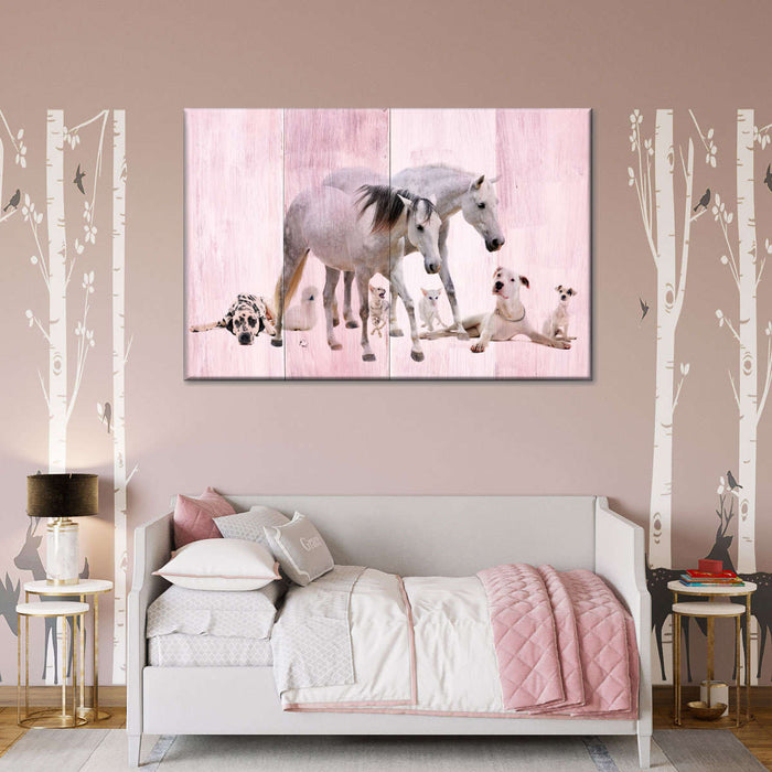 ElephantStock Dogs And Horses Wall Art