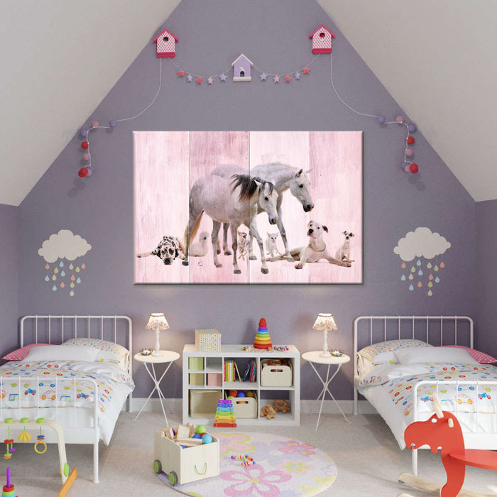 ElephantStock Dogs And Horses Wall Art