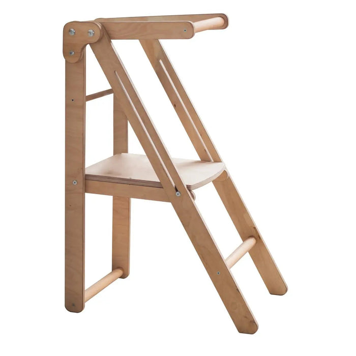 Goodevas Foldable Step Stool for Toddlers - Kid Chair That Grows - Beige