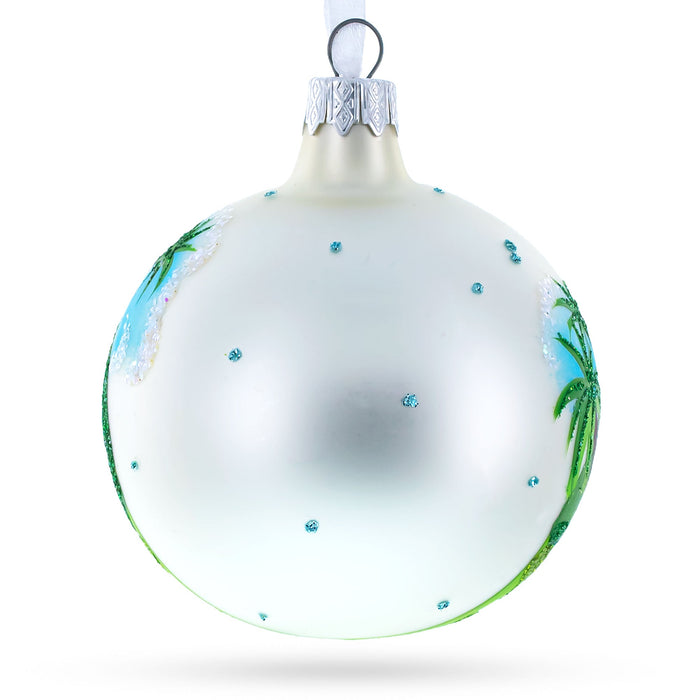 BestPysanky Baby Dinosaurs Blown Glass Ball Christmas Ornament 3.25 Inches