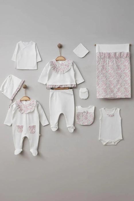 THA Dressing Kristen White Newborn Coming Home Set