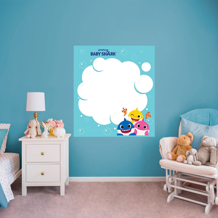 Fathead Baby Shark: Watching You Dry Erase - Officially Licensed Nickelodeon Removable Adhesive Decal