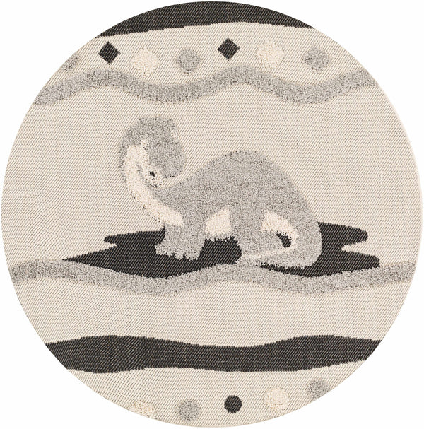 Hauteloom Kids Dinosaur Round Nursery Rug