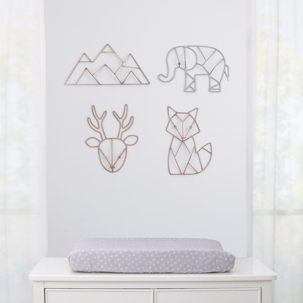 NoJo Fox Shaped Wire Nursery Wall Décor, Copper Finish