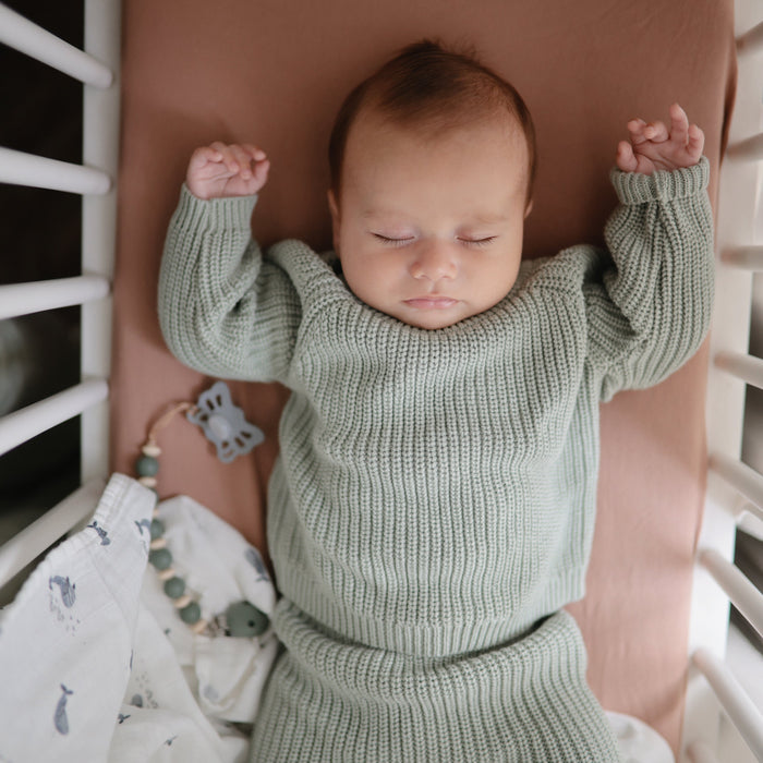 Mushie Stretchy Bassinet Sheet