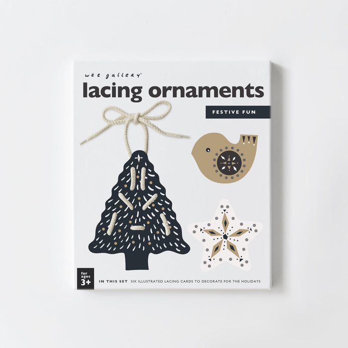 Wee Gallery Festive Fun Lacing Ornaments