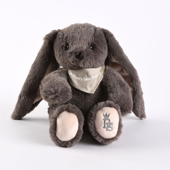 Bebe Sweeny LAPINOU | Grey Personalised Plush Bunny Toy(20cm) - Made in France