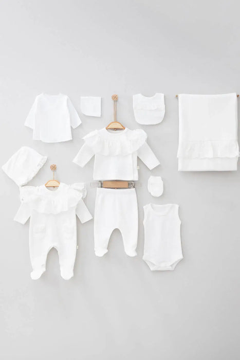 THA Dressing Larissa White Newborn Coming Home Set