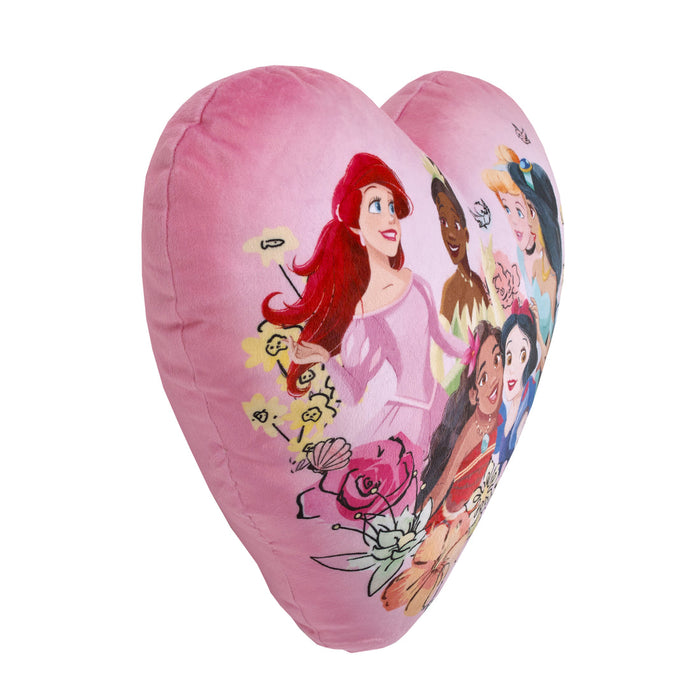 Disney Princesses Courage and Kindness Heart Shaped Squishy Pillow