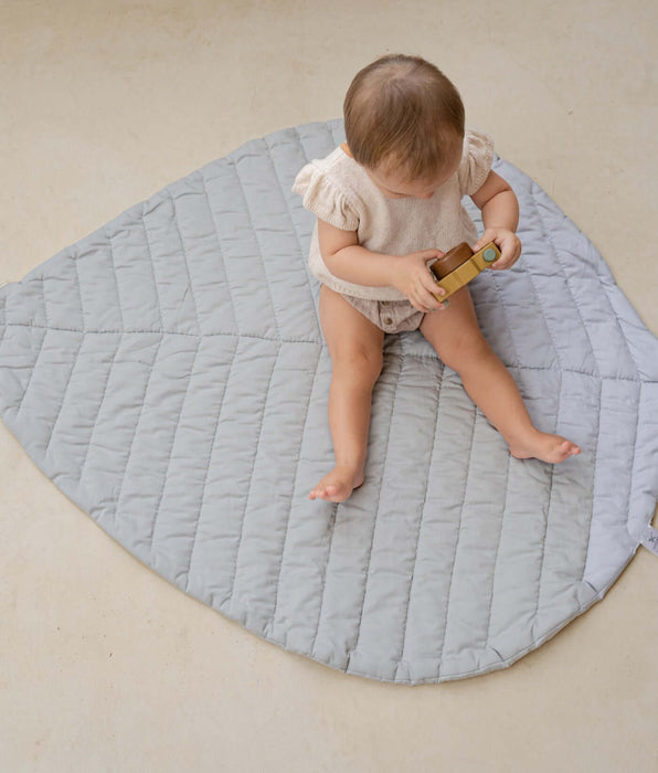 Toddlekind Leaf Organic Cotton Playmats | Stone