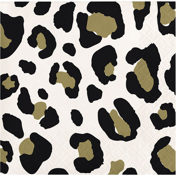 Party Decorations Leopard Beverage Napkin 16ct