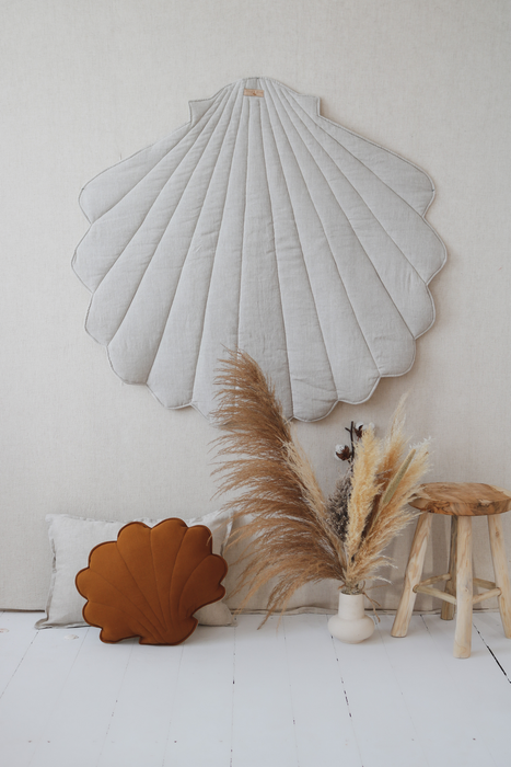 Moi Mili Linen “Sand” Shell Mat