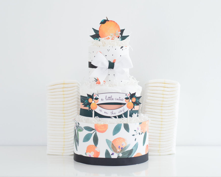 Baby Blossom Company Little Clementine Diaper Cake