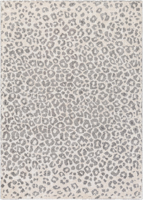 Hauteloom Beige Liversedge Leopard Print Area Rug