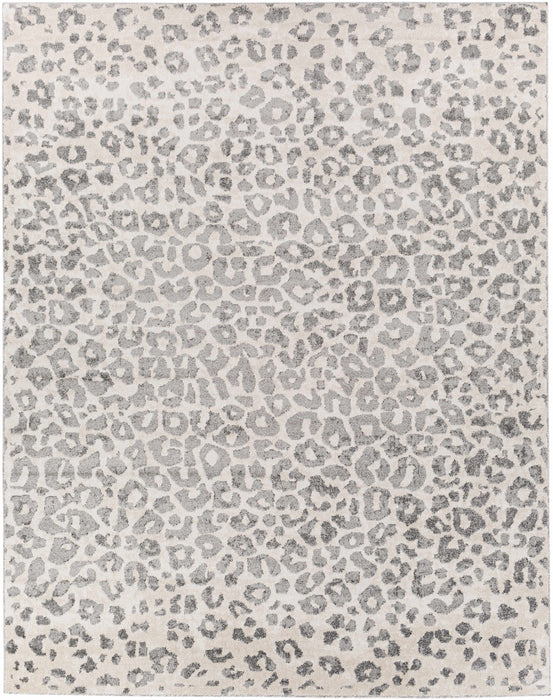 Hauteloom Beige Liversedge Leopard Print Area Rug