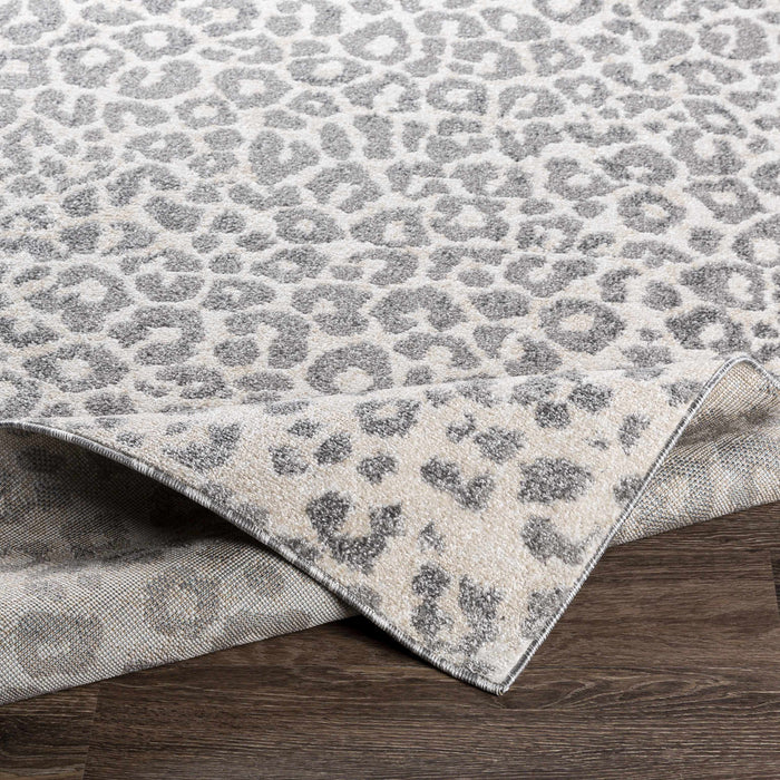 Hauteloom Beige Liversedge Leopard Print Area Rug