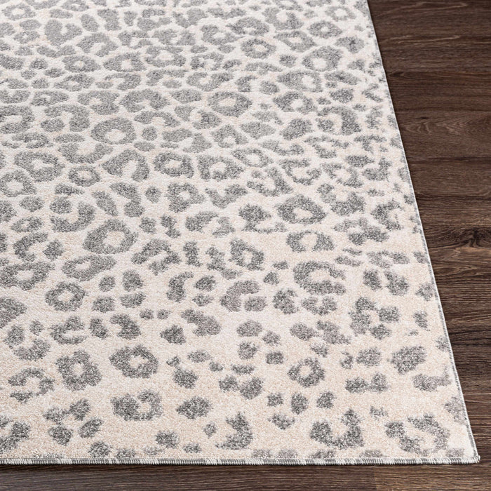 Hauteloom Beige Liversedge Leopard Print Area Rug