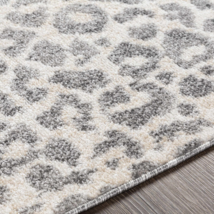 Hauteloom Beige Liversedge Leopard Print Area Rug