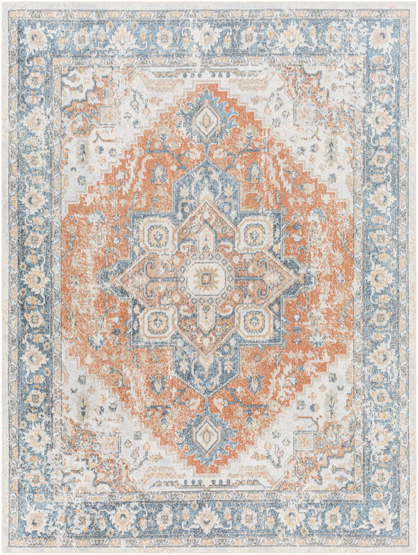 Hauteloom Ezri Rust Washable Area Rug