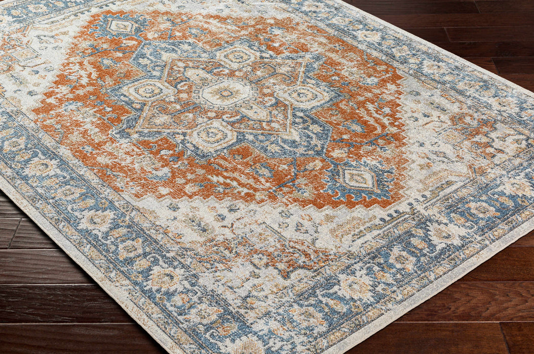 Hauteloom Ezri Rust Washable Area Rug