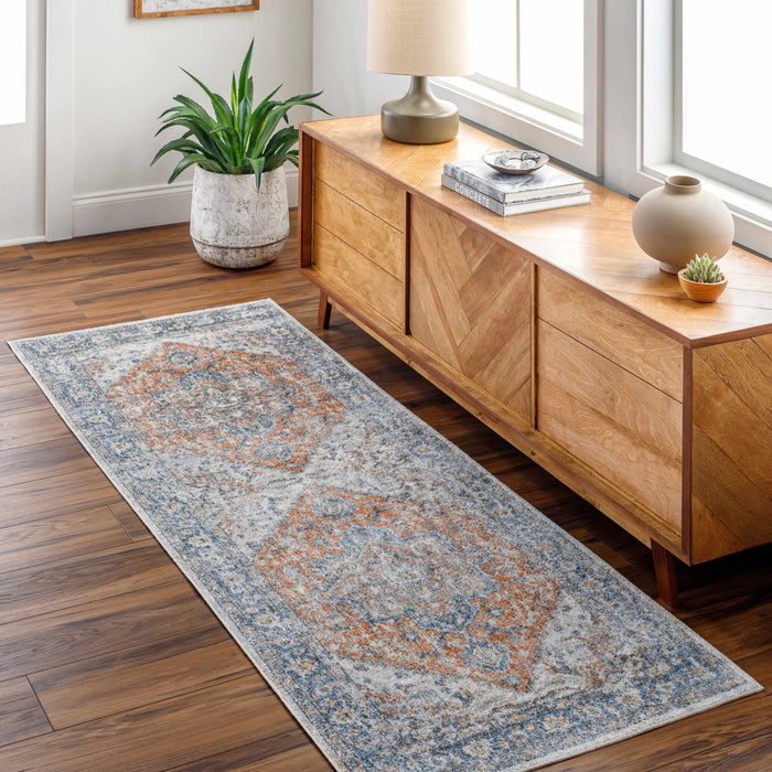 Hauteloom Ezri Rust Washable Area Rug