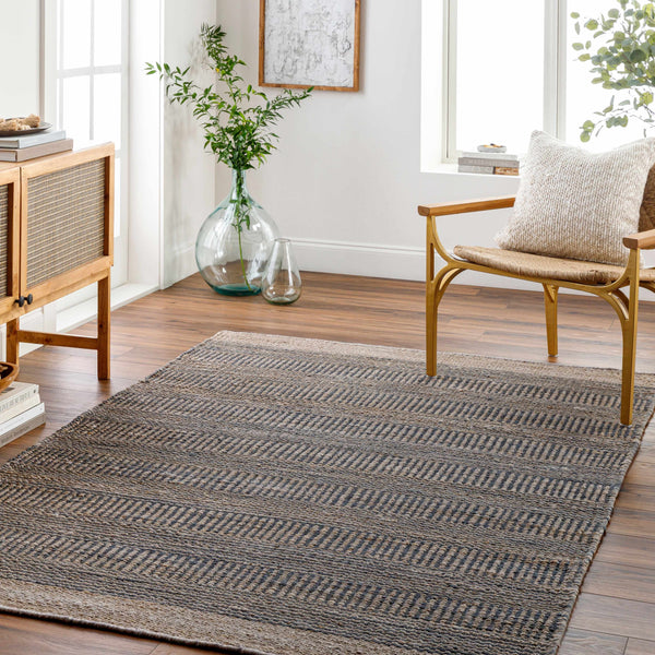 Hauteloom Navy Elle Jute Rug