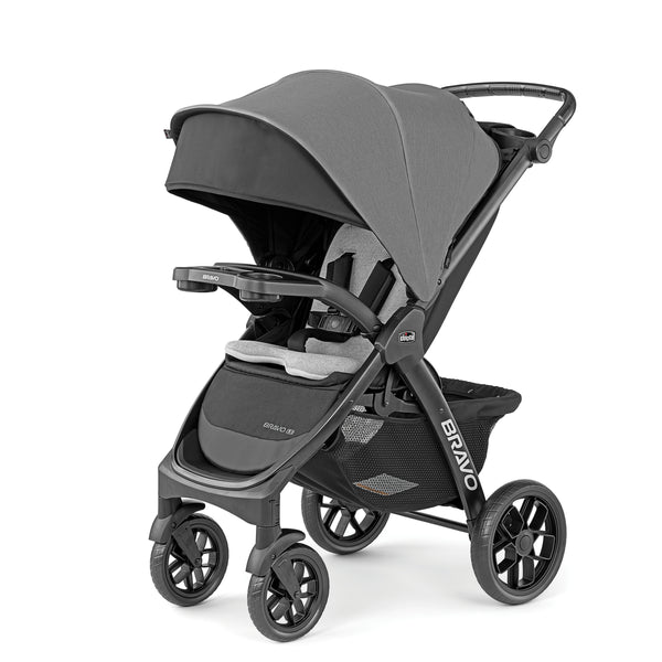 Chicco Bravo LE ClearTex Quick-Fold Stroller - Pewter