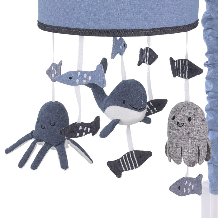 Ever & Ever Marine Plush Whales, Octopus, and Fishes Musical Mobile