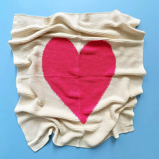 Estella Cotton Baby Blankets - Heart