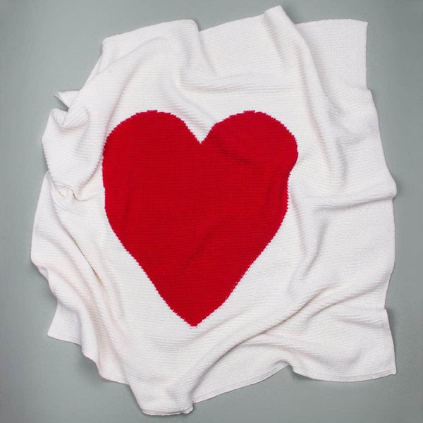 Estella Cotton Baby Blankets - Heart