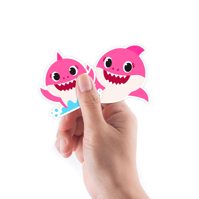 Fathead Baby Shark: Mommy Shark Minis - Officially Licensed Nickelodeon Removable Adhesive Decal