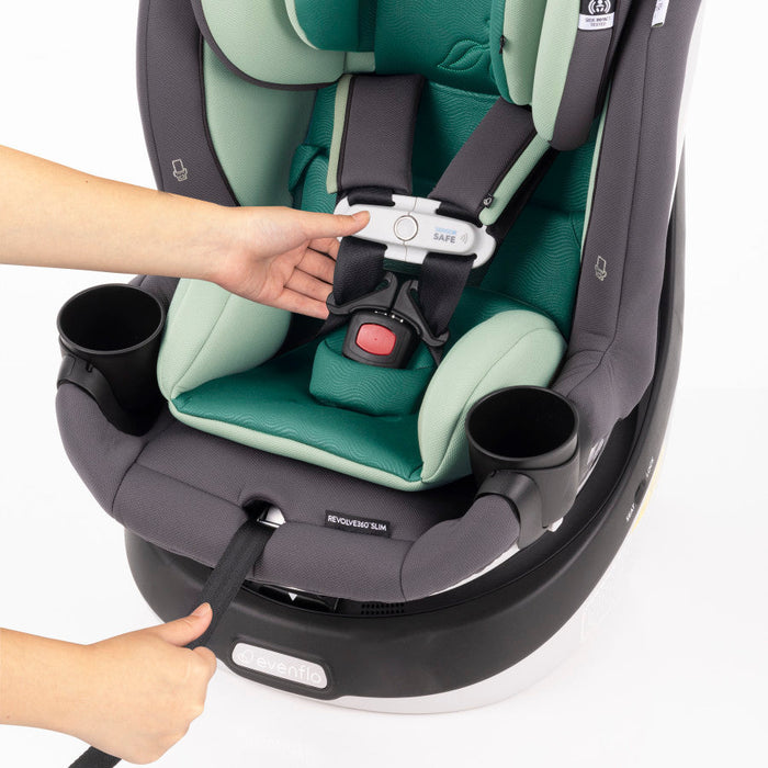 Evenflo® Revolve360 Slim 2-in-1 Rotational Car Seat with Green & Gentle Fabric