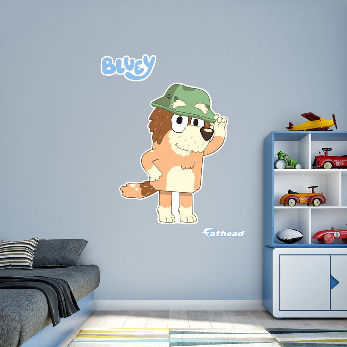 Fathead Bluey: Grandad RealBig - Officially Licensed BBC Removable Adhesive Decal