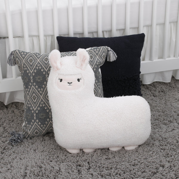 Little Love by NoJo Llama Shaped Decorative Pillow