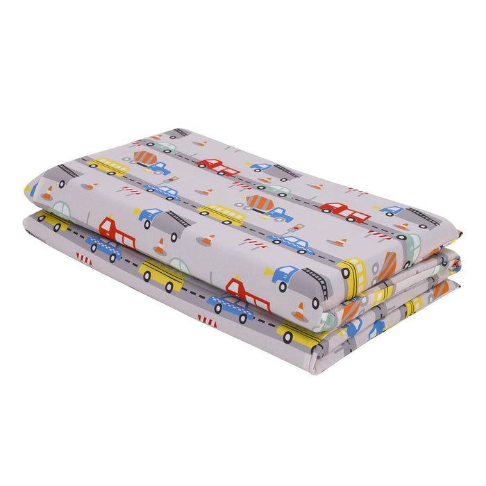 Everything Kids Construction, Bus, Truck, and Car Preschool Nap Pad Sheet