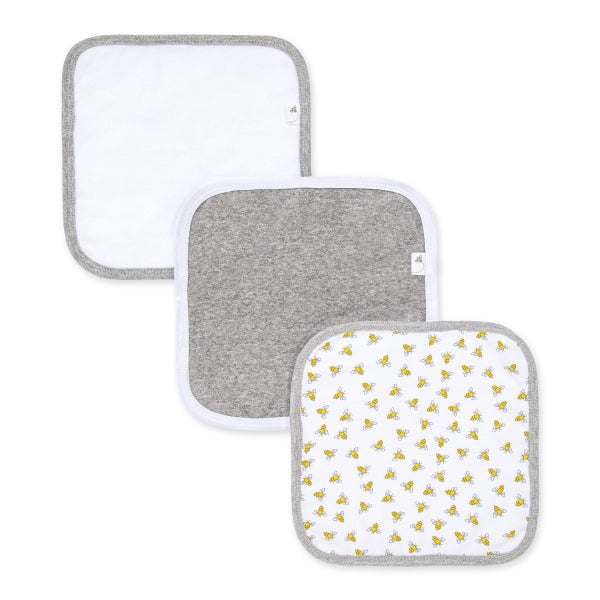 Burt's Bees Baby Set of 3 Honey Bee Washcloths