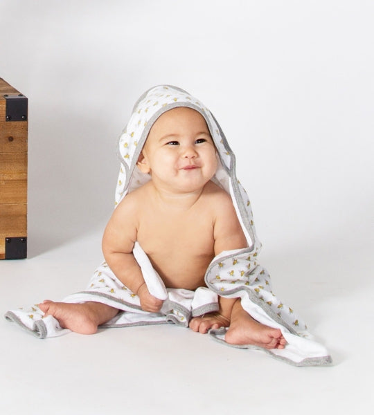 Burt's Bees Baby Set of 2 Honey Bee Hooded Towels